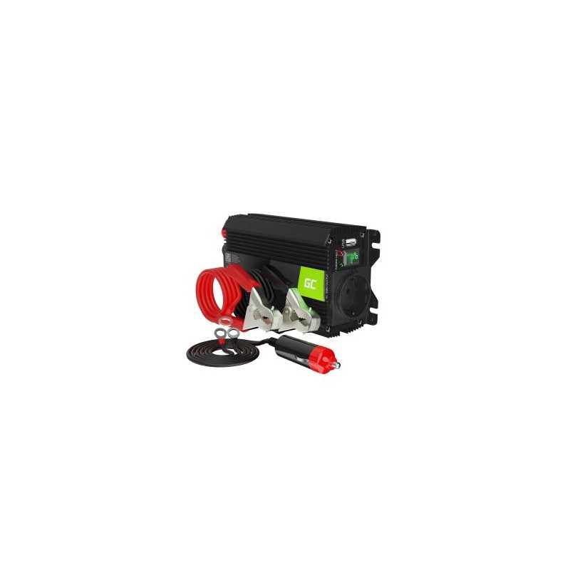 Green Cell power falownik do 12V to 230V 300W/600W modyfikowana sinusoida