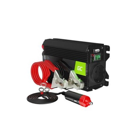 Green Cell power falownik do 12V to 230V 300W/600W modyfikowana sinusoida