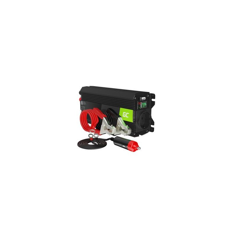 Green Cell power falownik do 24V to 230V 500W/1000W modyfikowana sinusoida