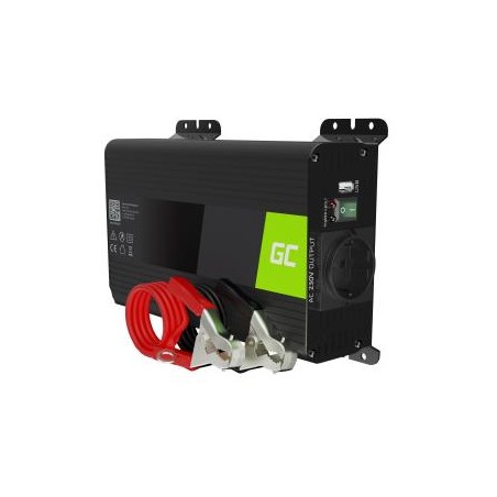 Green Cell power falownik do 12V to 230V 300W/600W czysta sinusoida