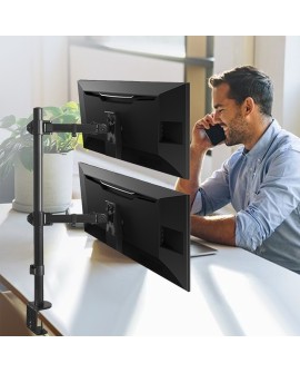 MACLEAN UCHWYT DO MONITORAMAX VESA 100X100, 13-27", 9KG, PODWÓJNY MC-967