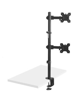 MACLEAN UCHWYT DO MONITORAMAX VESA 100X100, 13-27", 9KG, PODWÓJNY MC-967