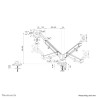 Neomounts DS70-810BL2 uchwyt / stojak do monitorów 81,3 cm (32") Biurko Czarny