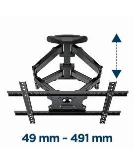 Gembird WM-75ST-01 Regulowany uchwyt ścienny do telewizora (obrót i pochylenie), 32”-75” (45 kg)