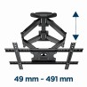 Gembird WM-75ST-01 Regulowany uchwyt ścienny do telewizora (obrót i pochylenie), 32”-75” (45 kg)