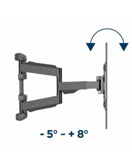 Gembird WM-75ST-01 Regulowany uchwyt ścienny do telewizora (obrót i pochylenie), 32”-75” (45 kg)