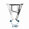 Gembird WM-75ST-01 Regulowany uchwyt ścienny do telewizora (obrót i pochylenie), 32”-75” (45 kg)