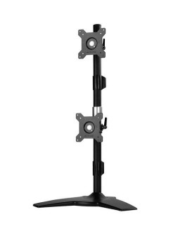 Silverstone ARM24BS uchwyt / stojak do monitorów 61 cm (24") Pręt Czarny