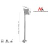 Uchwyt ścienny do telewizora Maclean MC-504S (Obrotowy, sufitowy, Uchylny - 42" max. 30kg)