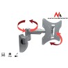 Uchwyt ścienny do monitora Maclean MC-503S (Obrotowy, ścienne, Uchylny 23" - 42" max. 30kg)