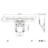Uchwyt ścienny do telewizora Maclean MC-806 (ścienne 50" - 65" max. 50kg)