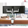 Uchwyt biurkowy do 2 monitorów Maclean MC-714 (biurkowy, Obrotowy, Uchylny - 27" max. 8kg)