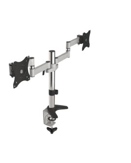 Uchwyt biurkowy do 2 monitorów Maclean MC-714 (biurkowy, Obrotowy, Uchylny - 27" max. 8kg)