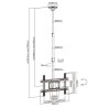Uchwyt sufitowy do telewizora Maclean MC-803 (sufitowy 23" - 100" max. 50kg)