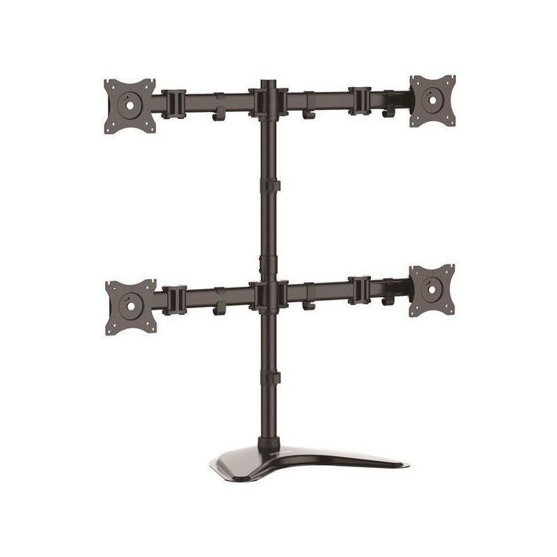 QUAD MONITOR STAND - STEEL/.