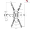 Uchwyt ścienny do telewizora Maclean MC-758 (ścienne 13" - 55" max. 30kg)