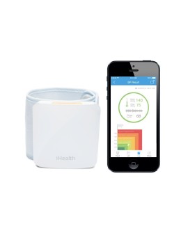 iHealth Wrist Blood Pressure Monitor BP7S Weight 105 g White Wireless Blood pressure readings are stored on the secure, free,