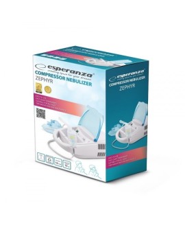 Inhalator kompresorowy Esperanza ZEPHYR ECN002 (kolor biały, kolor błękitny)