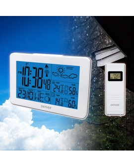 Denver WS-530WHITE cyfrowa stacja meteorologiczna Biały Bateria