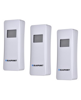 BLAUPUNKT Stacja pogodowa z 3 czujnikami z LCD WS40WH