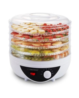 Suszarka do grzybów, warzyw i owoców Esperanza Chanterelle EKD002 (250W kolor biały)