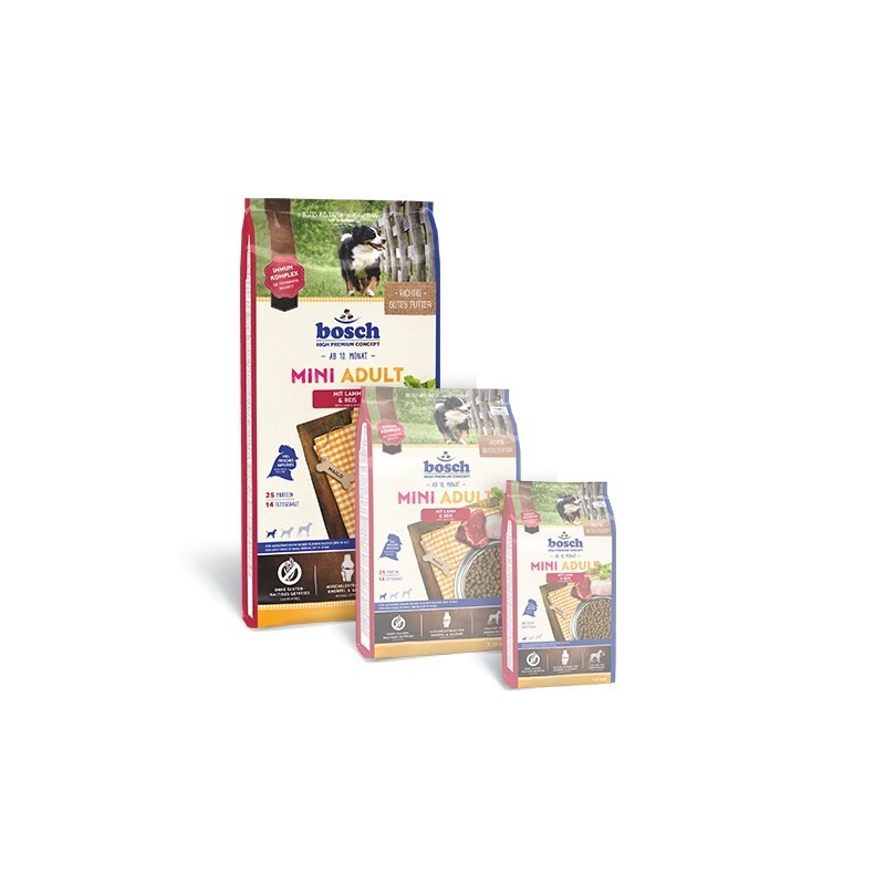 BOSCH Mini Adult Lamb & Rice - sucha karma dla psa - 15 kg