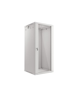 Szafa Rack Lanberg WF01-6627-10S (27U 1300mm / 600mm / 600 mm wisząca Szklane 19'' szary)