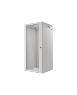 Szafa Rack Lanberg WF01-6627-10S (27U 1300mm / 600mm / 600 mm wisząca Szklane 19'' szary)
