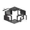 LANBERG SZAFA WISZĄCA 19" 6U 570X600 SZYBKI MONTAŻ (CZARNA, FLAT PACK) WFFA-5606-10B