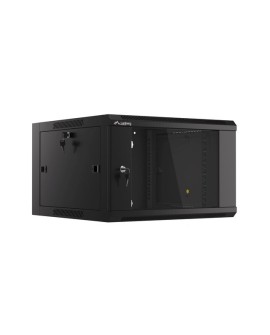 LANBERG SZAFA WISZĄCA 19" 6U 570X600 SZYBKI MONTAŻ (CZARNA, FLAT PACK) WFFA-5606-10B