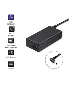 Zasilacz Qoltec 50075.90W do notebooka Asus (19 V 4,74 A, 4,9 A 90W 5.5 mm x 2.5 mm)
