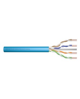 Digitus Kabel instalacyjny kat.6A, U/UTP, Dca, AWG 23/1, LSOH, 500m, niebieski, szpula