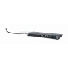 GEMBIRD MULTI ADAPTER USB TYP-C 9W1 (HUB3.0 + HDMI + DISPLAYPORT + VGA + PD + LAN + DŹWIĘK STEREO), SZARY