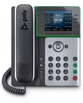 POLY Telefon IP Edge E300 z obsługą funkcji PoE