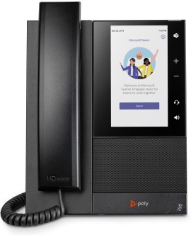 POLY Biznesowy telefon multimedialny CCX 505 do aplikacji Microsoft Teams, z obsługą PoE