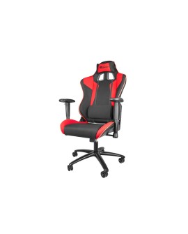 GENESIS SX77 Fotel dla gracza Obite siedzisko Czarny, Czerwony