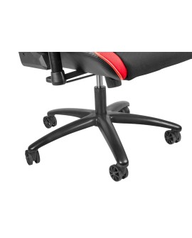 GENESIS SX77 Fotel dla gracza Obite siedzisko Czarny, Czerwony