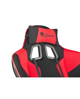 GENESIS SX77 Fotel dla gracza Obite siedzisko Czarny, Czerwony