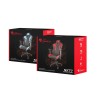 GENESIS SX77 Fotel dla gracza Obite siedzisko Czarny, Czerwony