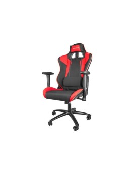 GENESIS SX77 Fotel dla gracza Obite siedzisko Czarny, Czerwony