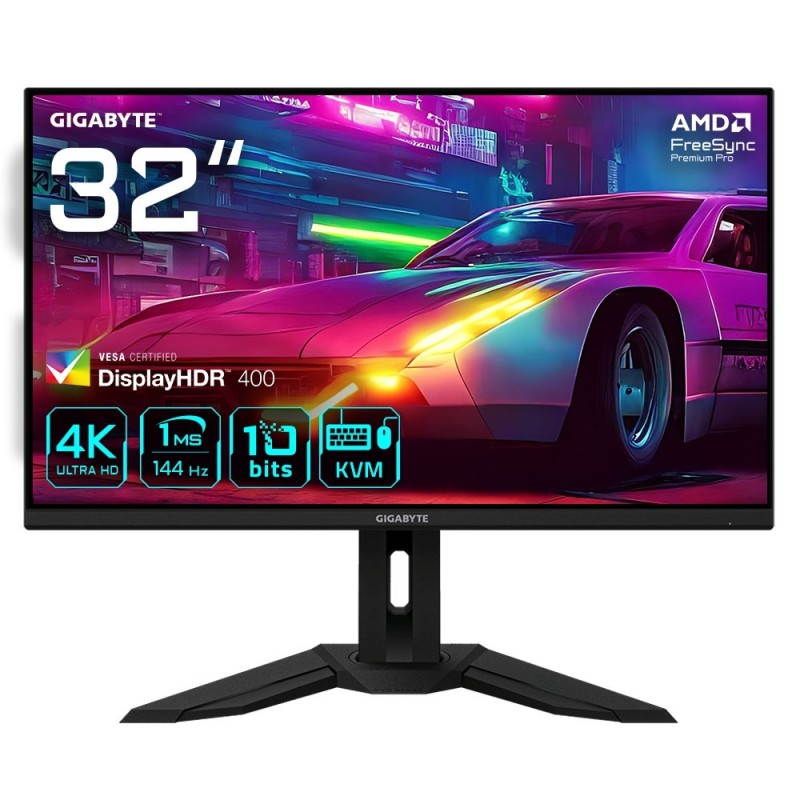 MONITOR GIGABYTE LED 32" M32U-EK 144Hz 4K Ultra HD Black