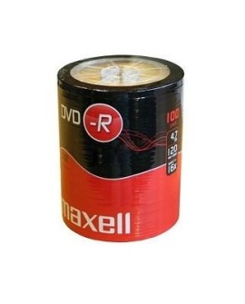 MAXELL DVD-R 4,7GB 100 szt. w opakowaniu SHRINK. Prędkość zapisu 16X, 120 min. Przeznaczenie nagrywanie Multimediów.