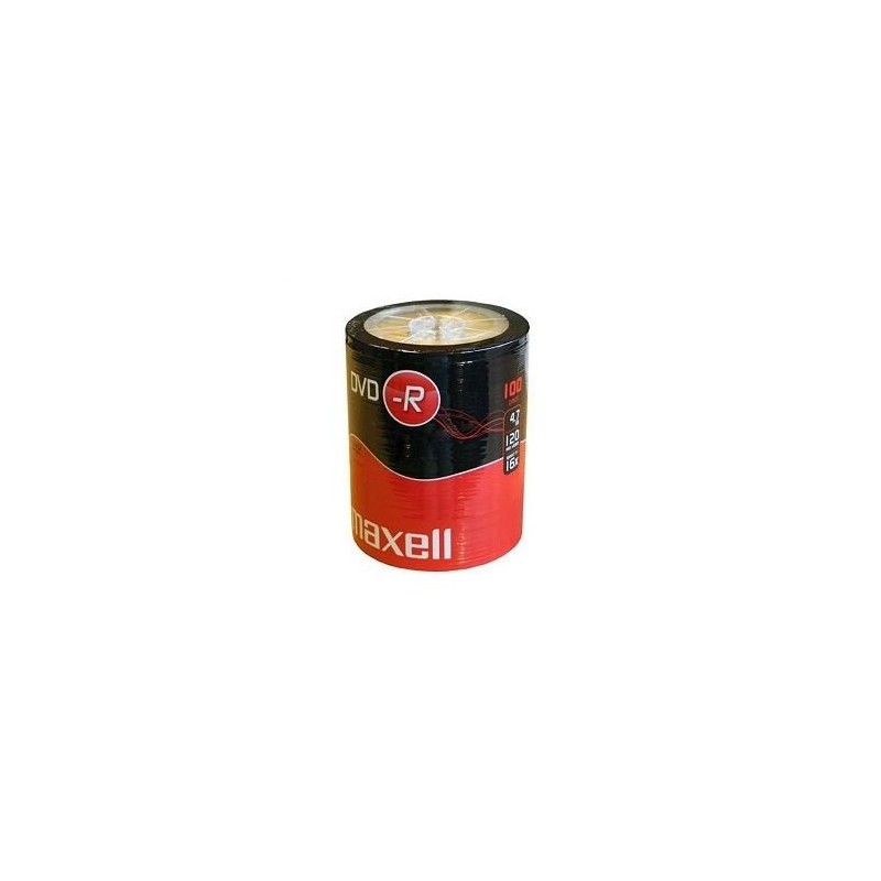 MAXELL DVD-R 4,7GB 100 szt. w opakowaniu SHRINK. Prędkość zapisu 16X, 120 min. Przeznaczenie nagrywanie Multimediów.