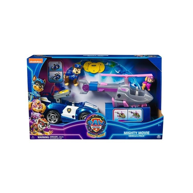 PROMO Psi Patrol Film 2: Dwupak Pojazdy Skye i Chase 6068153 Spin Master