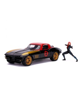 Jada Toys Marvel Black Widow 1966 Chevy 1:24