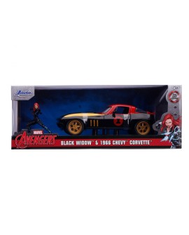 Jada Toys Marvel Black Widow 1966 Chevy 1:24