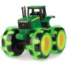 TOMY John Deere traktor Monster świecące opony 46434