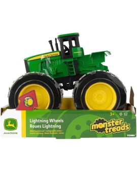 TOMY John Deere traktor Monster świecące opony 46434