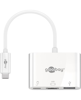 Goobay 62104 stacja dokująca USB Type-C Biały