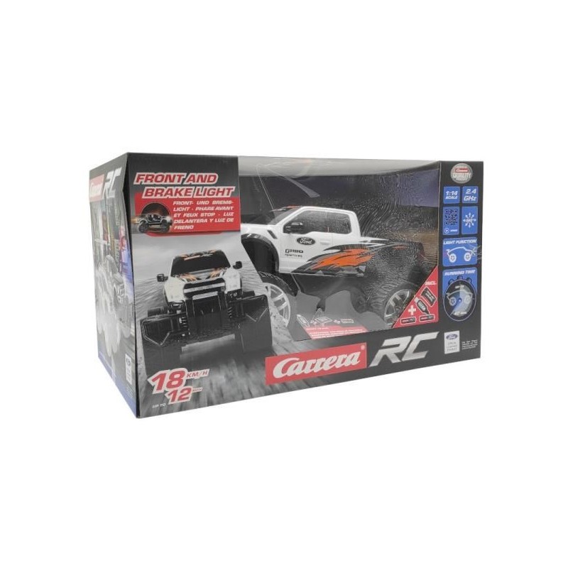 Auto na radio 2,4 GHz Ford F-150 Raptor biały 142042 Carrera